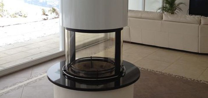 Création d’une cheminée circulaire à Montreux